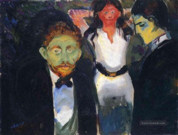  mme - Eifersucht aus der Reihe der grünen Raum 1907 Edvard Munch
